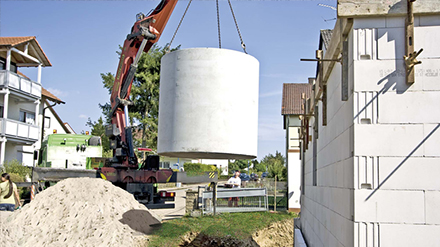 Regenwassernutzung-Einbau